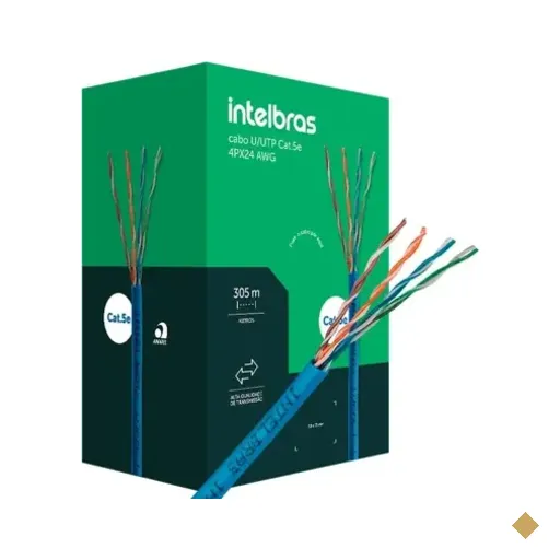 Cabo De Rede Intelbras U/utp Cat.5e 305m - 4830189 Azul