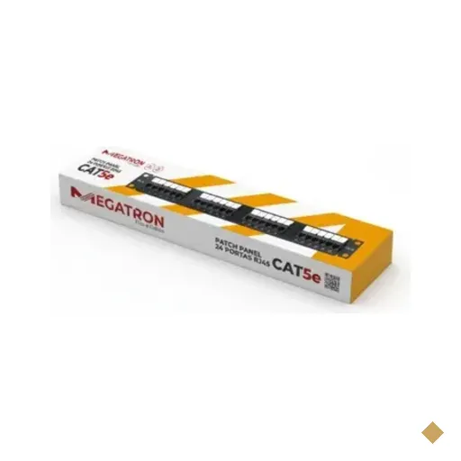 Patch Panel Megatron Cat.5e Rj45  24 Portas