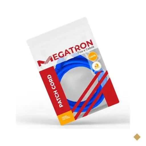 Patch Cord Cat.6 Megatron Utp 1,5m Azul