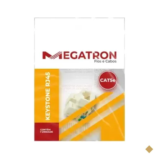 Conector Keystone Jack Megatron Cat.5e U/utp 8 Vias Rj45