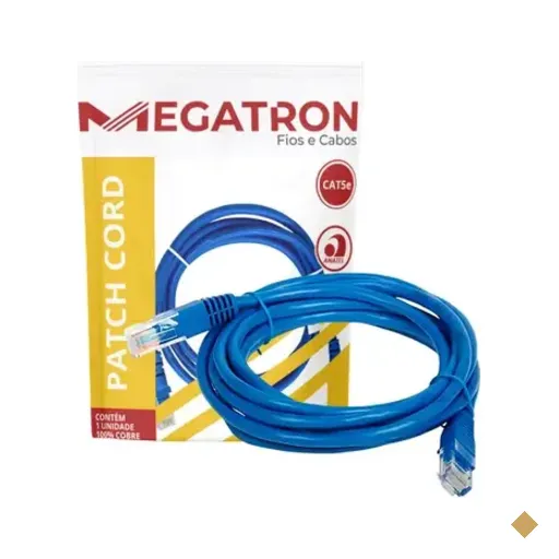 Patch Cord Cat.5e Megatron Utp 2,5m Azul