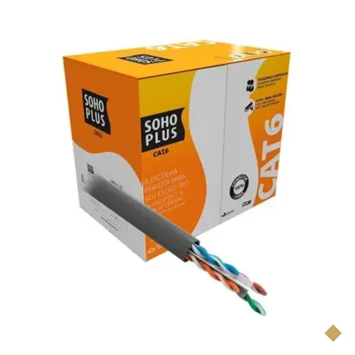 Cabo Furukawa Transmissao De Dados Sohoplus U/utp 6 24awgx4p Cmx Cinza Rohs