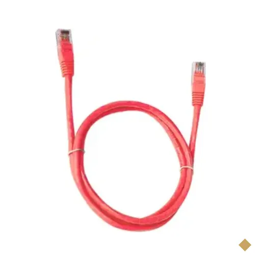 Cabo De Rede Utp (patch Cord) Rj45 Cat 6, 10 Metros, Vermelho, Plus Cable Pc