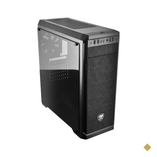 Gabinete Cougar MX 330G Glass Window Black