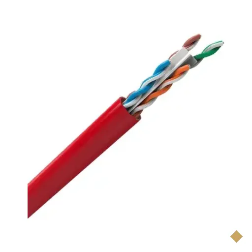 Cabo Lan U/UTP 24AWG X 4 Pares, Cat.6 CMX, 305 Metros, Vermelho