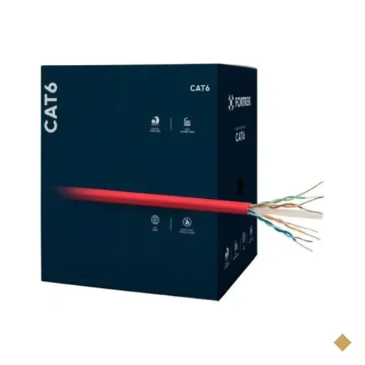 Cabo De Rede Cat6 305m Fortrek Fk510c Cmx Vermelho - Cx / 305