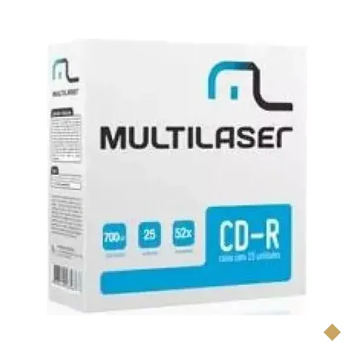 Multilaser Cd-R Vel. 52X - Box 25 unidades