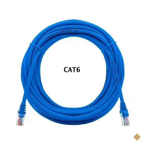 Cabo Rede Cat6 10m Com Rj45 Crimpado Azul Lan Utp 10 Metros