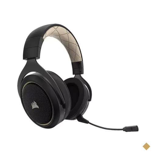 Headset Corsair HS70 Gaming Wireless Surround 7.1 Gold PC/PS4