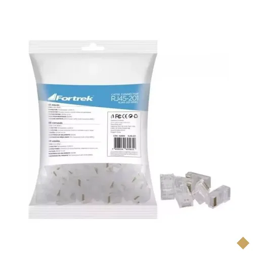 Fortrek Conector RJ45 Macho CAT5E - 100 Unidades