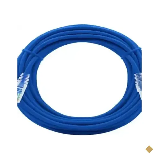 Cabo Rj-45 Macho + Rj-45 Macho 15m 5e Cca 568b Azul