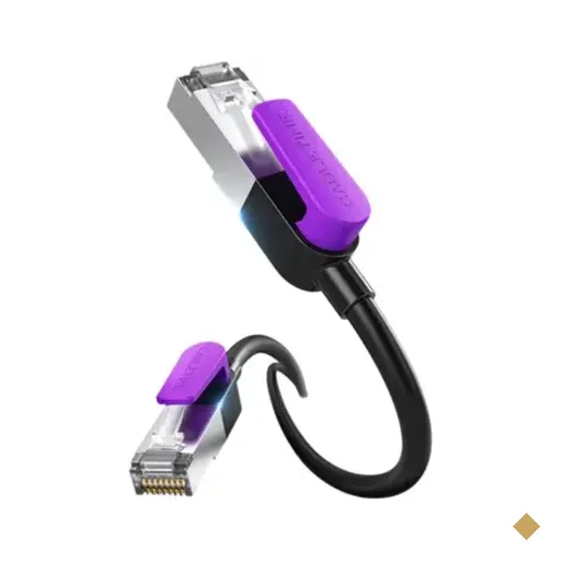 Cabo De Rede Cat8 Ethernet Lan Rj45 40gbps 2000mhz 1,5m