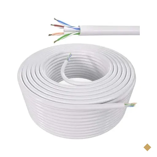 Cabo De Rede Cat6 Cobre Utp 4 Pares Branco 30 Metros Giga