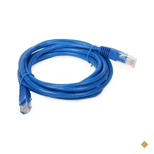 Cabo Rede Patch Cord Cat6 01,5mts Azul Anatel 03555-14-07613
