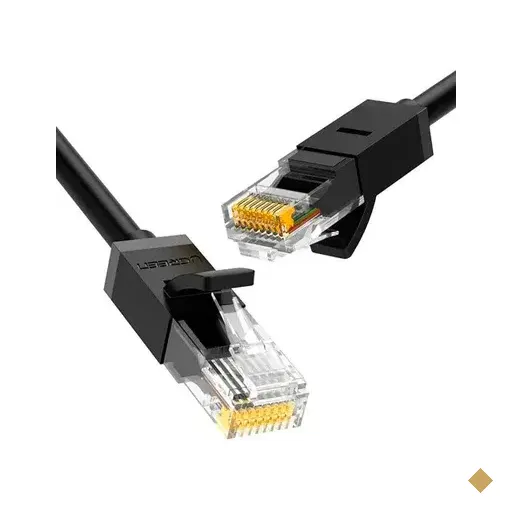 Cabo De Rede Rj45 Ugreen Cat6 Utp 1000mbps 5metros Preto