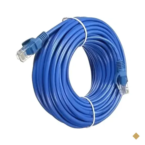 Cabo De Rede Cat 6 Md9 20 Metros Alto Desempenho 10/100/1000