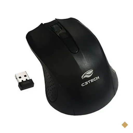 Mouse C3Tech M-W20BK Óptico Receptor Nano Wireless 