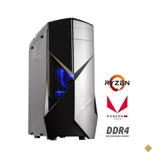 PC Gamer Beginner AMD Edition (AMD Ryzen 3 2200G, 8GB DDR4-2400, AMD A320, 1TB…