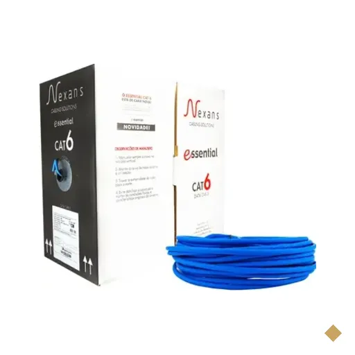 Cabo De Rede Nexans Cat6 Azul - 50 Metros