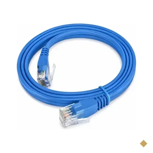 Cabo Hi-top Patch Cord Flex. C/boot- 4p - Rj-45/rj-45 - Cat.6 - 1,5 Metros Az.