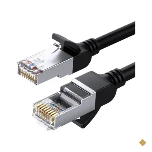 Cabo De Rede Ethernet Cat6 Ugreen Gigabit 1000mbps 10m Preto