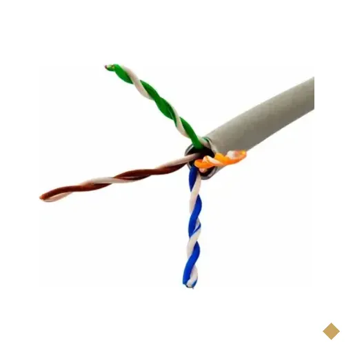 Cabo De Rede Cat6 Cinza Furukawa Gigalan Lszh 100 Metros