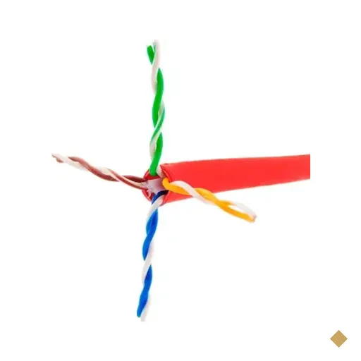 Cabo De Rede Cat6 Vermelho Furukawa Gigalan Lszh 100 Metros
