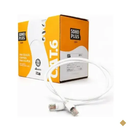 Cabo De Rede Cat6 20 Metros Branco Furukawa Sohoplus Patch Cord