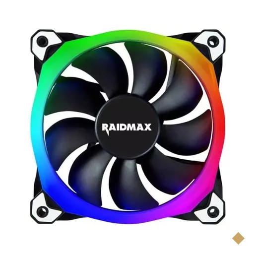 Raidmax Fan 120mm LED RGB LOW NOISE com AURA E MSI SYNC NV-R120B