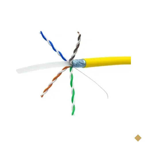 Cabo De Rede Cat6a Amarelo F/utp Blindado Legrand 100 Metros