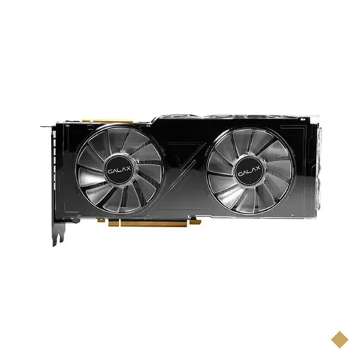 Placa de Vídeo GALAX GeForce RTX 2080Ti Dual Black 1-Click OC 11GB GDDR6…
