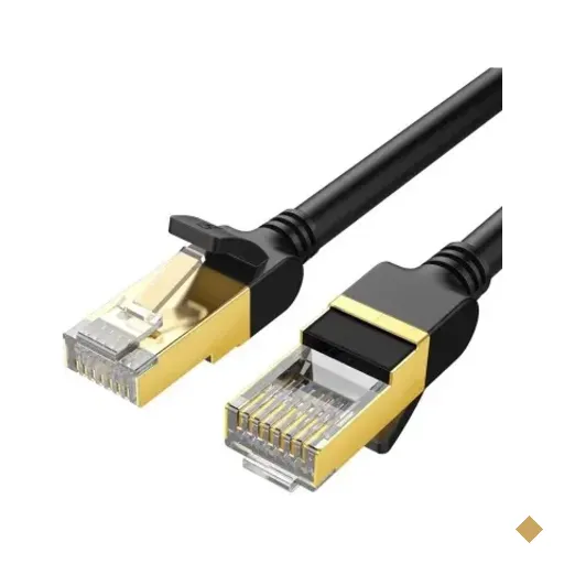 Cabo De Rede Rj45 Ugreen Cat7 F/ftp Macho 2 Metros Preto