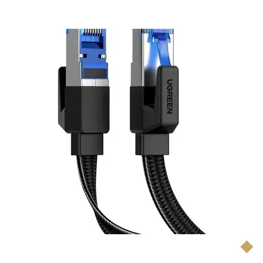 Cabo De Rede Cat8 1 Mt Ugreen - Patch Cord Cat8 Gigabit Flat