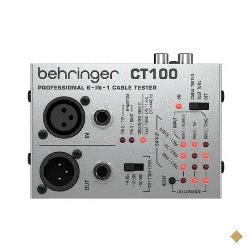 Testador de Cabos Profissional 6 em 1 - Behringer CT100
