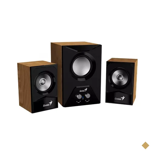 Genius SW-2.1 385 (15W RMS) 2.1 Subwoofer (Madeira)
