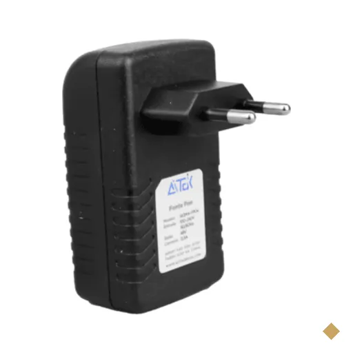 Fonte De Alimentação Rj45 Poe Lan Adaptador 48v Bivolt