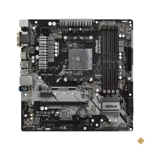 Placa Mãe ASRock B450M Pro4 (Socket AM4) AMD B450