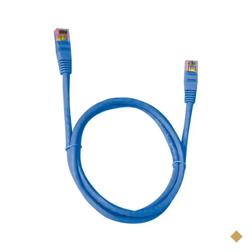 Cabo de Rede RJ-45 CAT5e 1,5m Azul - Pluscable