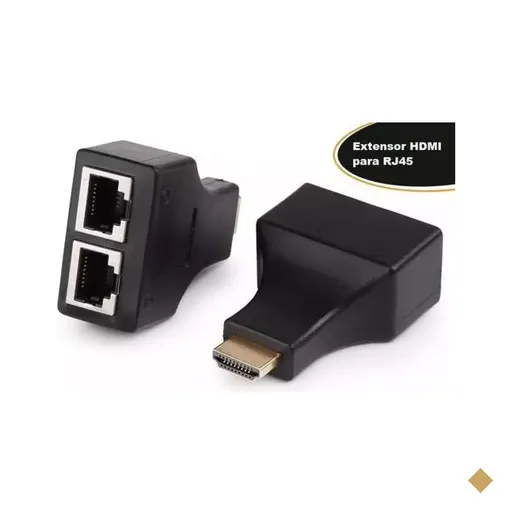 Adaptador Extensor HDMI 3D 30 metros RJ45 CAT5 e 6 Empire
