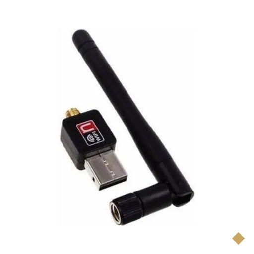 Adaptador De Rede USB 2.0 Knup, Sem Fio, Antena De 6DBI, Wi-FI, WLAN, 600Mbps