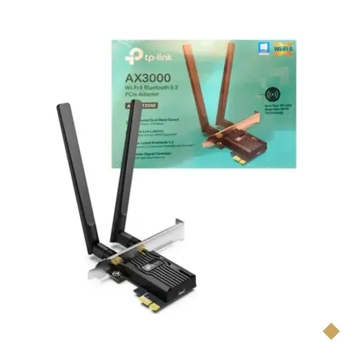 Placa De Rede Tp-link, Adaptador Wifi 6 + Bluetooth 5.2 Pcie, Ax3000, Archer…