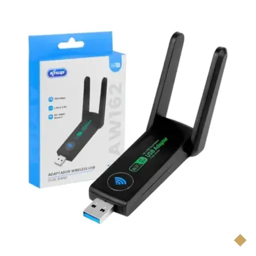 Adaptador Wireless Wi-fi Dual Band 2,4g 5g 1300mbps Usb