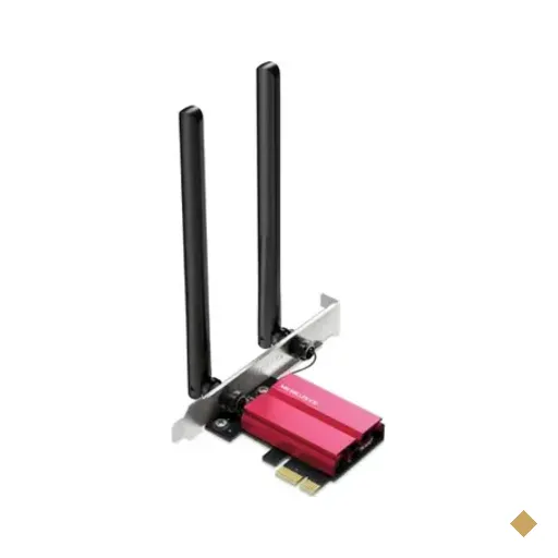 Adaptador Mercusys PCie Wi-fi 6e Axe5400 Tri-band + Bluetooth 5.3 - Ma86xe
