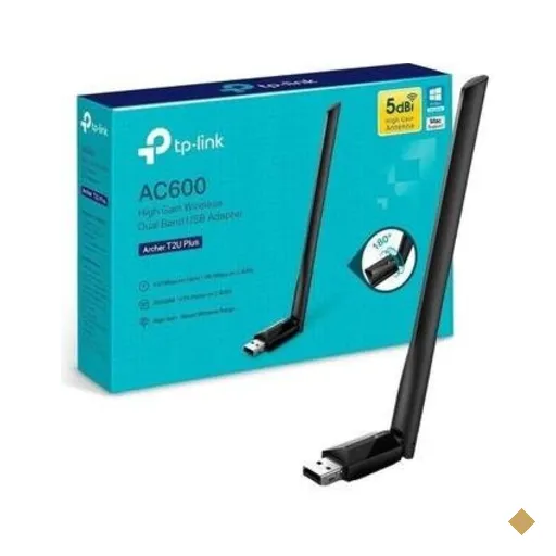 Adaptador Wireless Tp-link Usb 2.0 Ac600 Archer T2u Plus