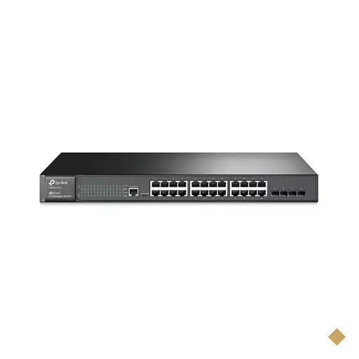 Switch TP-Link Gerenciável L2 Gigabit com 24 Portas + 4 Slots SFP Jetstream…