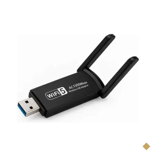 Usb Adaptador Wi-fi - Ac1300 - Usb 3.0 - Dual Band 2.4ghz E 5ghz - Antena…