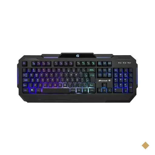 Teclado Gamer Pro Fortrek K1 RGB USB Preto