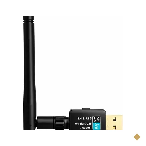 Adaptador Wifi Usb Dual Band Ac 600 5g Antena 2dbi Internet