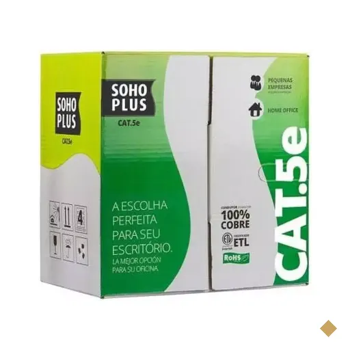 Cabo de Rede RJ-45 CAT5e Azul (Caixa com 305m) 