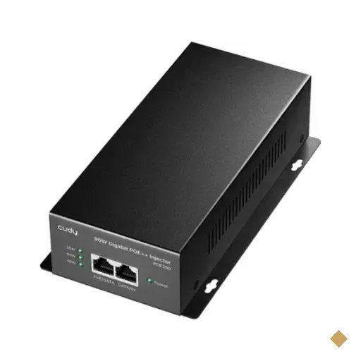 Adaptador Poe++ Cudy 90w Gigabit802.3bt Injetor Metal Poe350